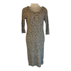 Pink Rose Women’s Sweater Dress Multi Color Long Sleeves